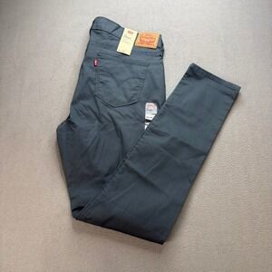 Levi 711 Skinny Jeans Women Skinny 33 Blue Stretch Twill Sateen NWT Denim Casual